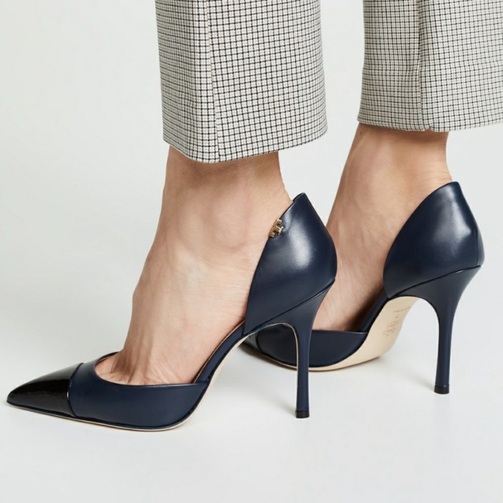 Tory Burch Penelope Cap Toe d'Orsay Heel size 8.5